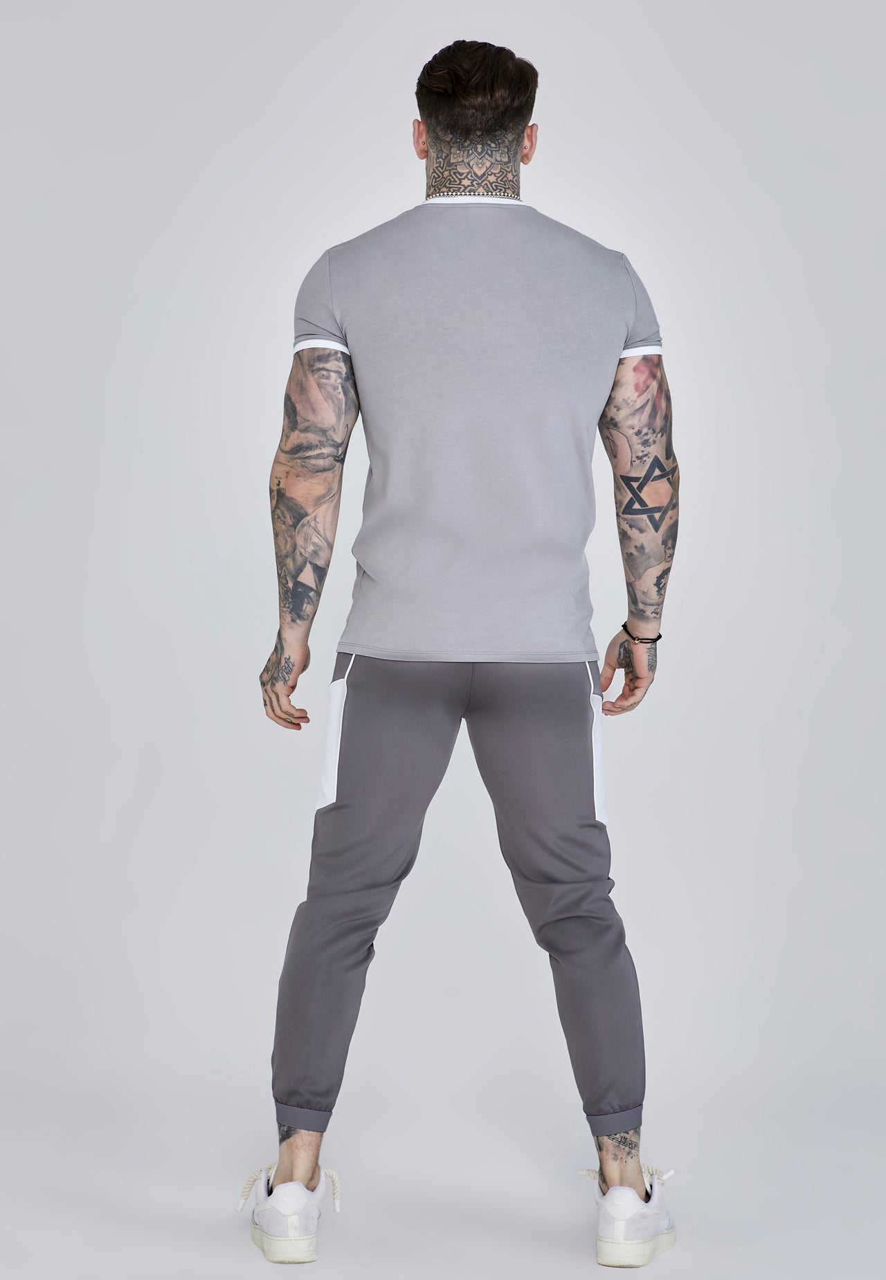 Grey Muscle Fit Joggers (4)