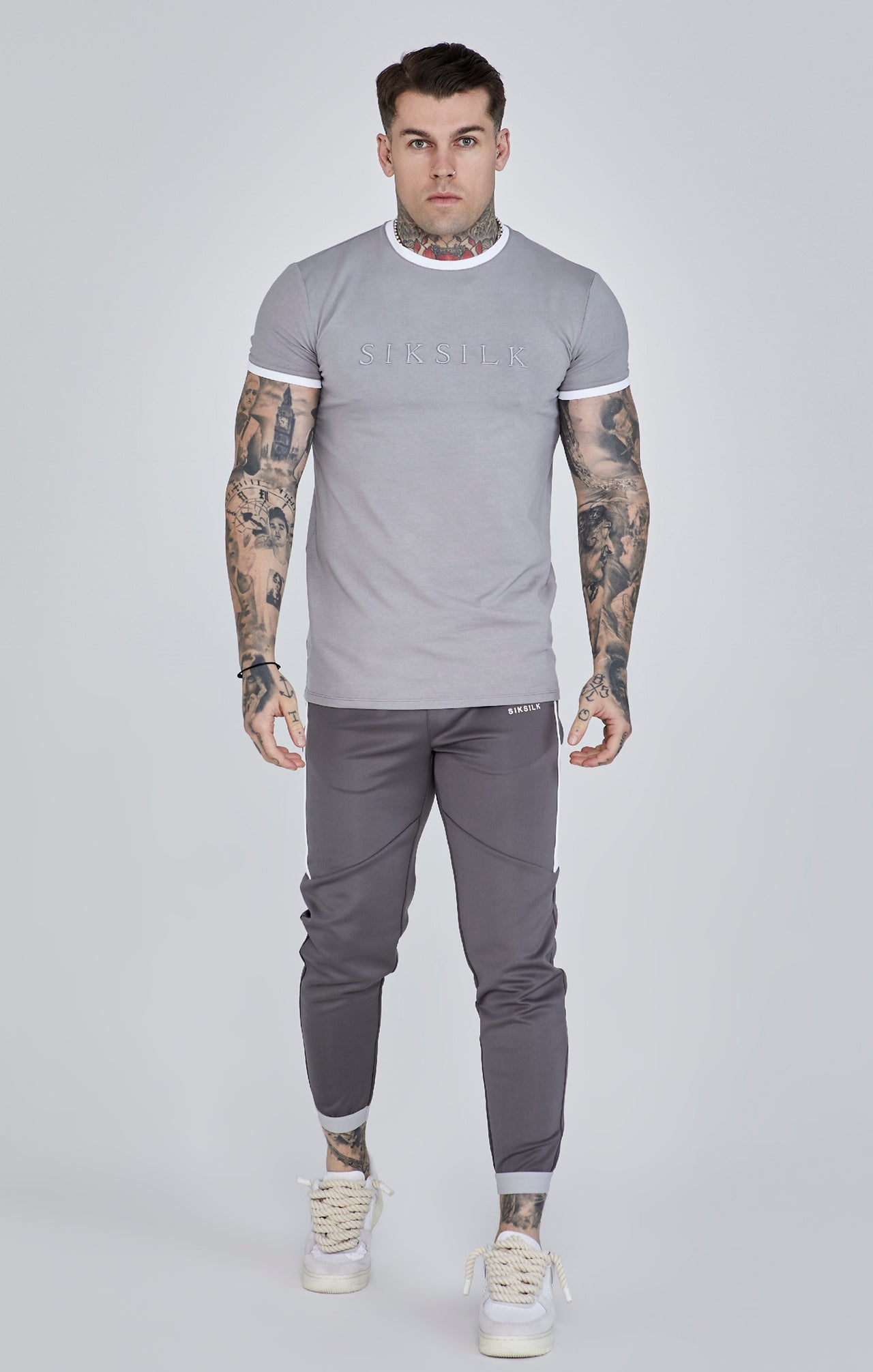 Grey Ringer T-Shirt (1)