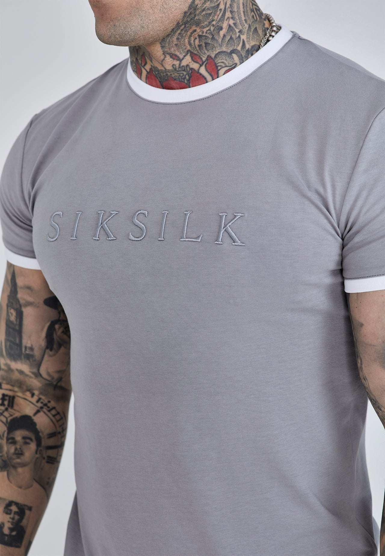 Grey Ringer T-Shirt (1)