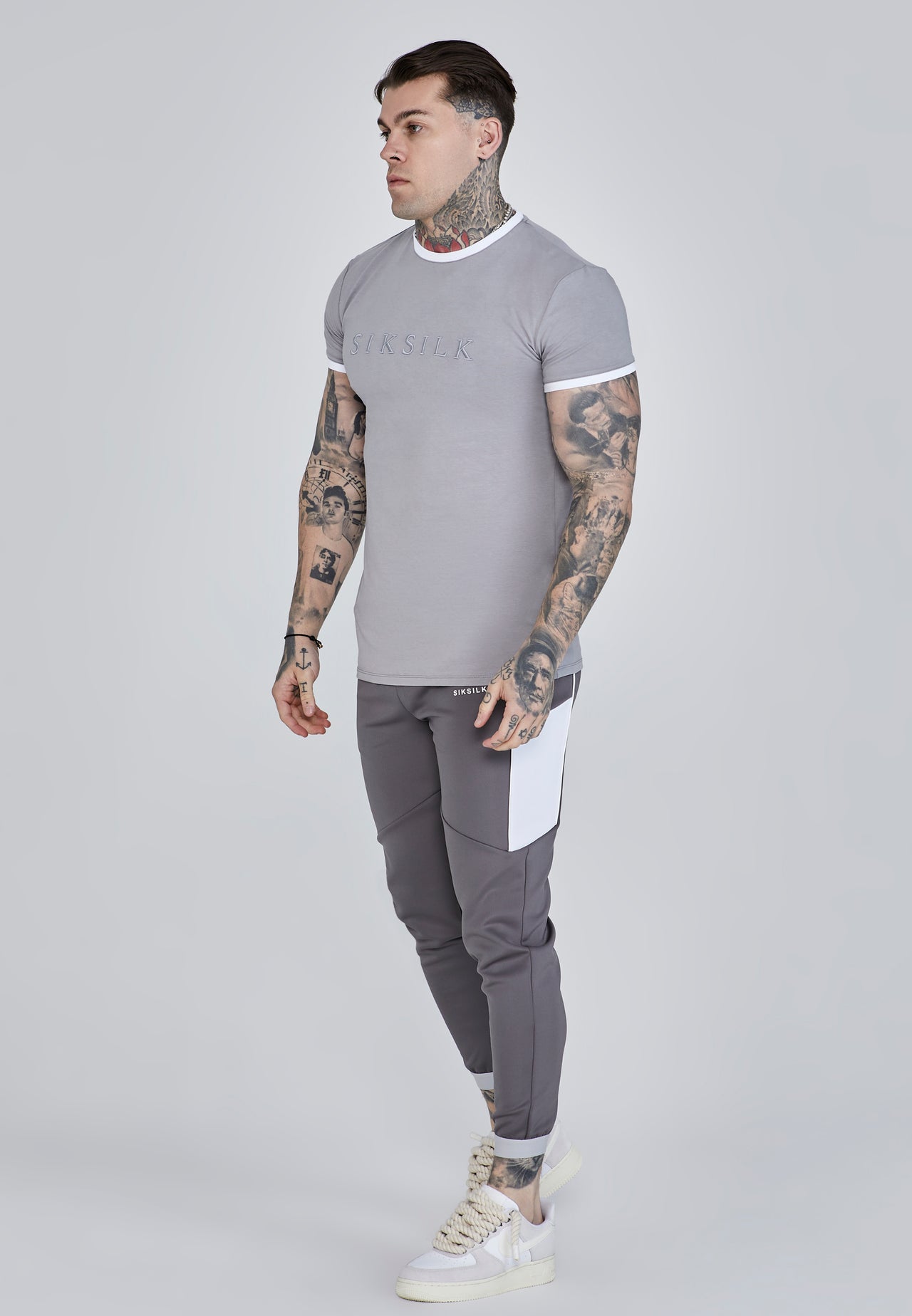 Grey Ringer T-Shirt (3)