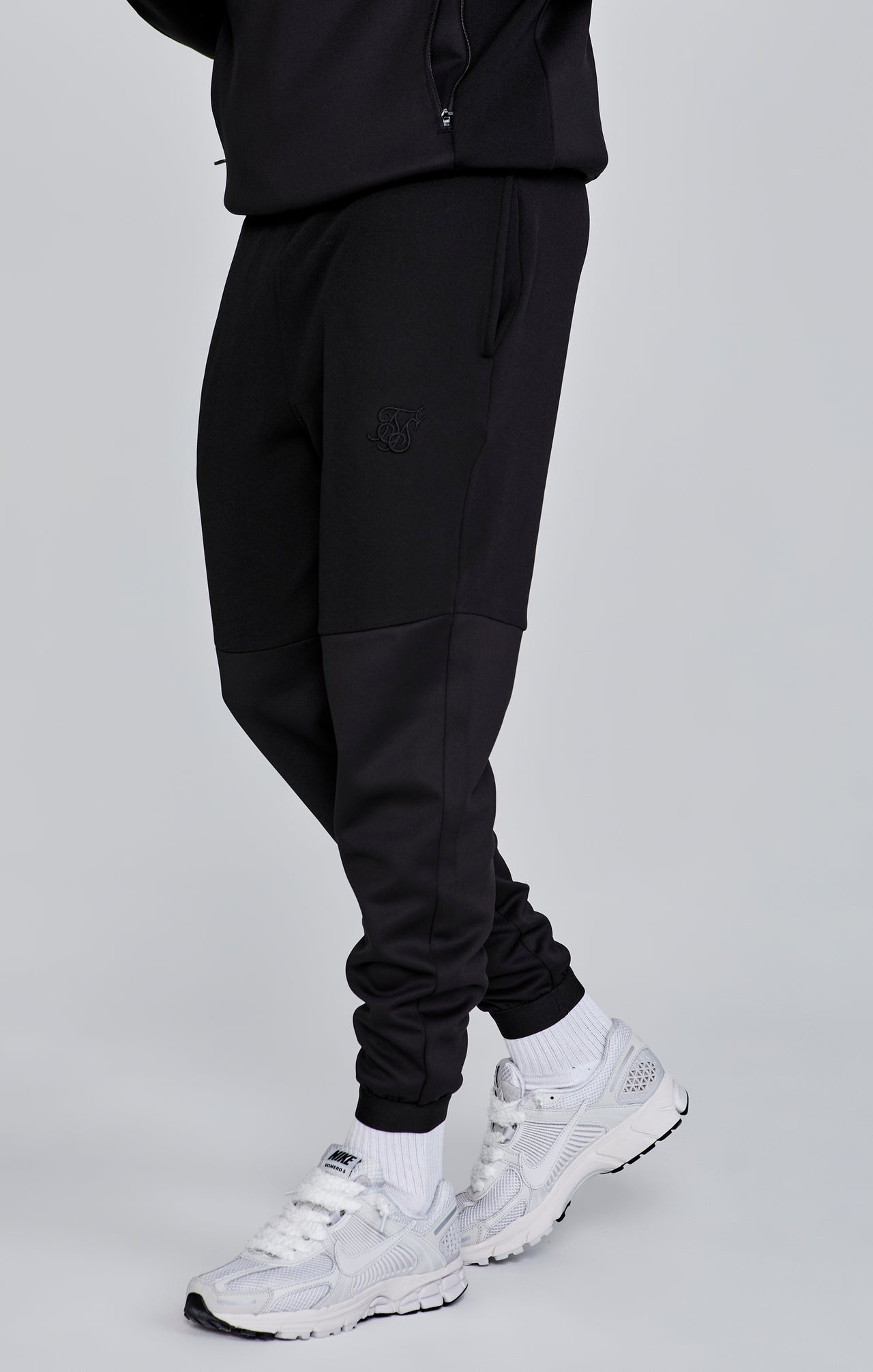 Black Muscle Fit Joggers