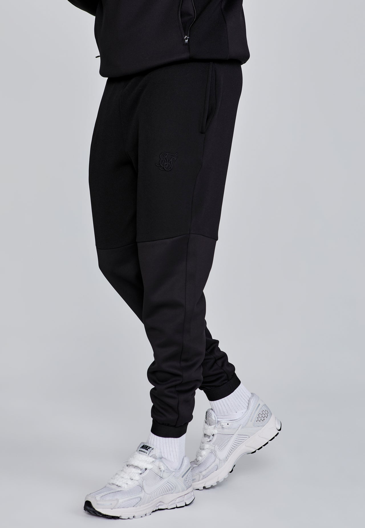 Black Muscle Fit Joggers