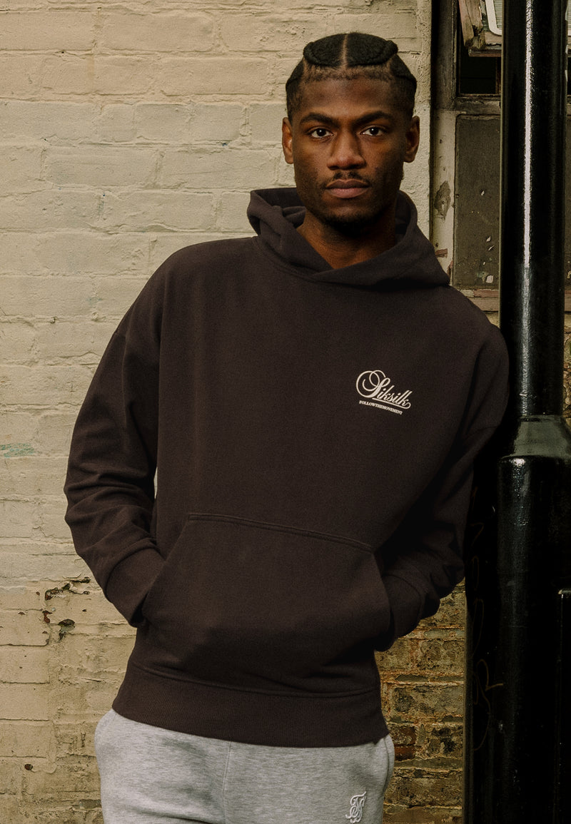 Brown Graphic Hoodie