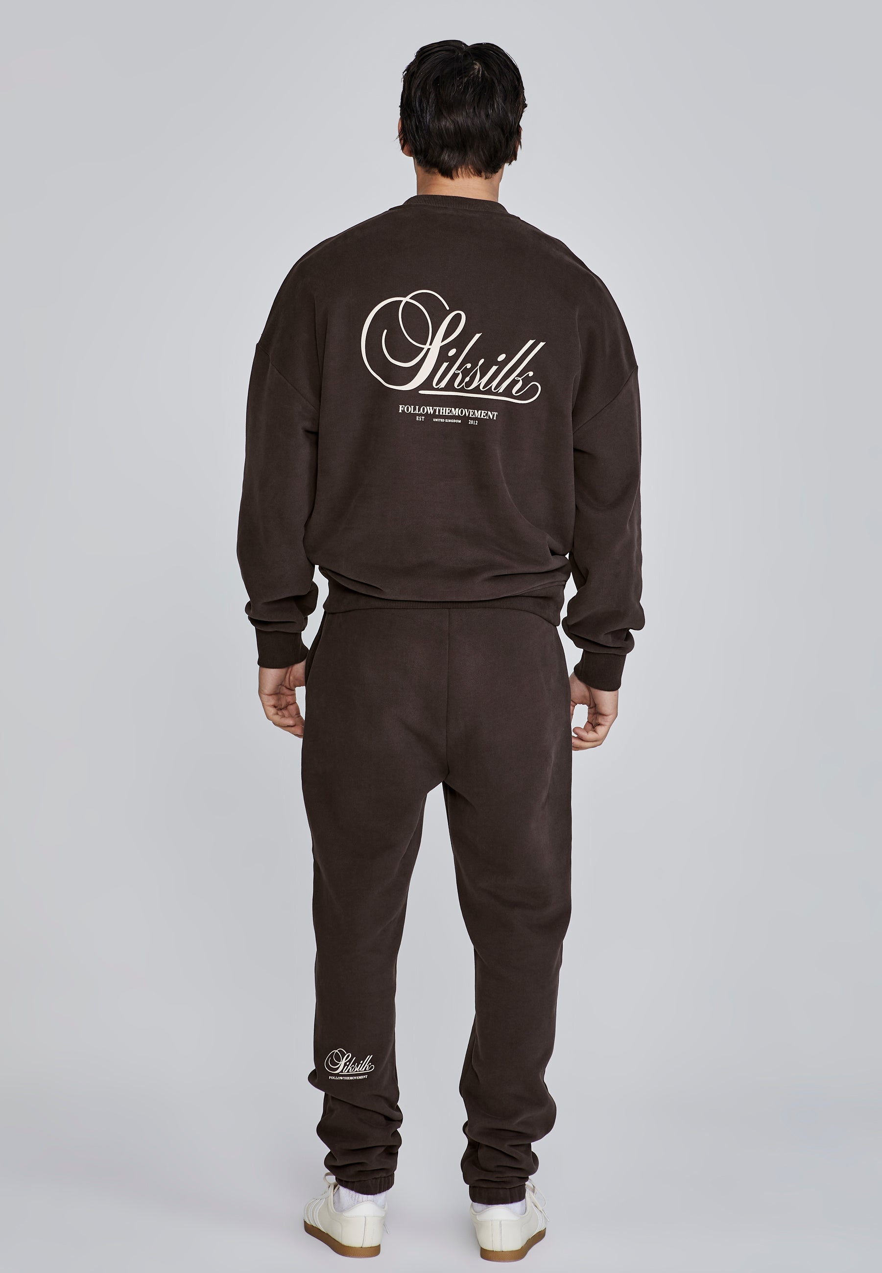 SikSilk Mens Brown Graphic Sweater | SikSilk US