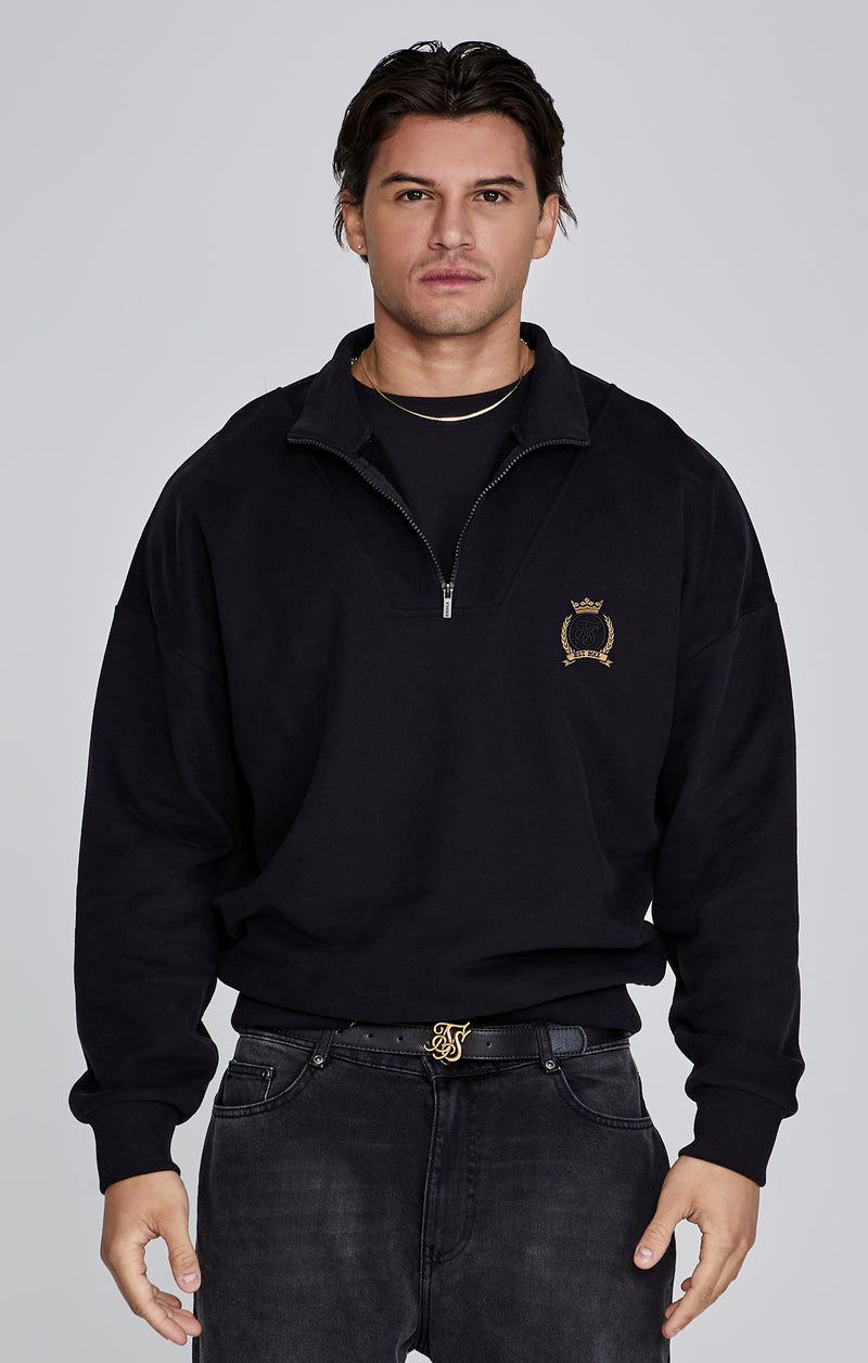 Black Quarter Zip Sweater (1)