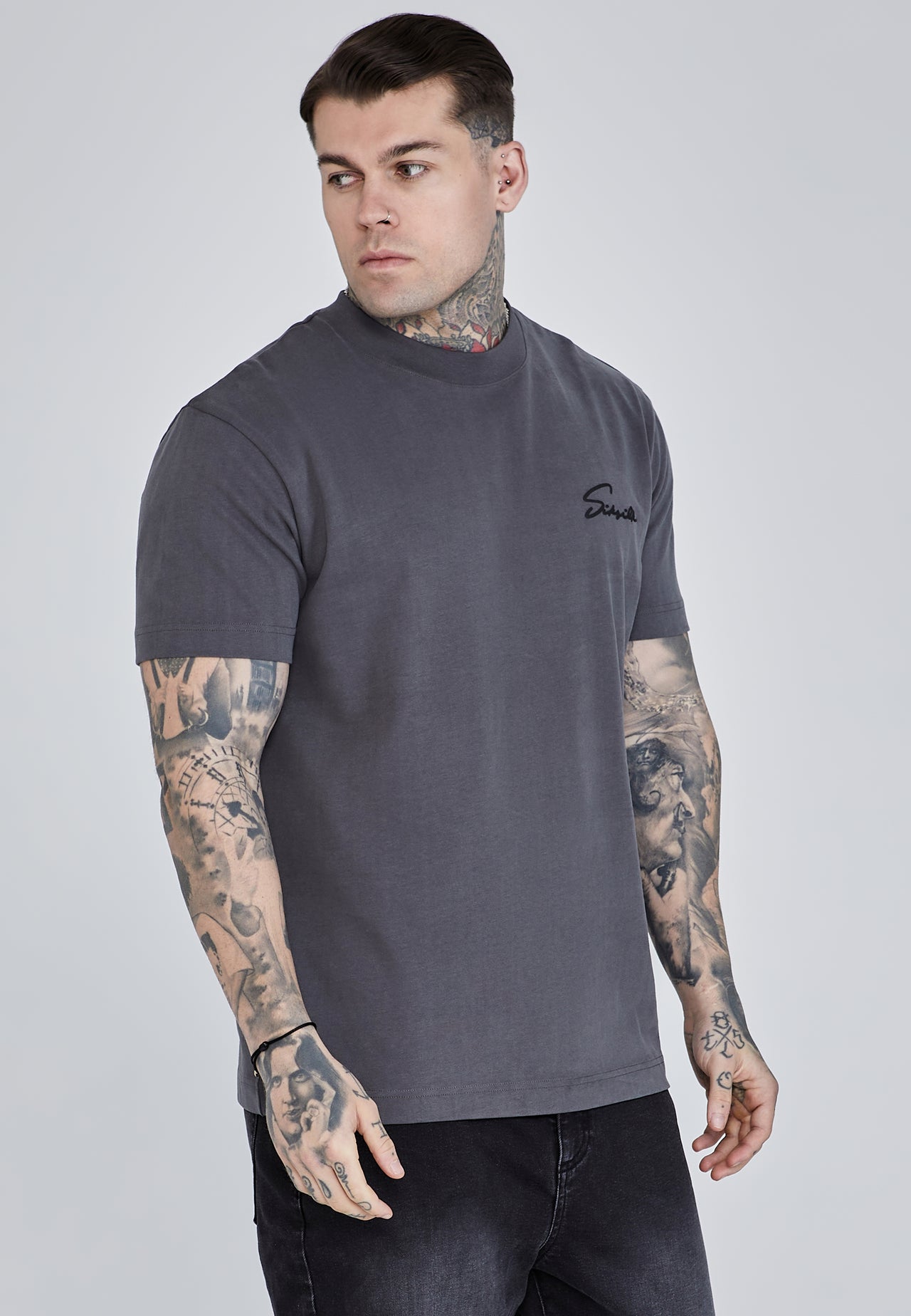 Grey Script T-Shirt