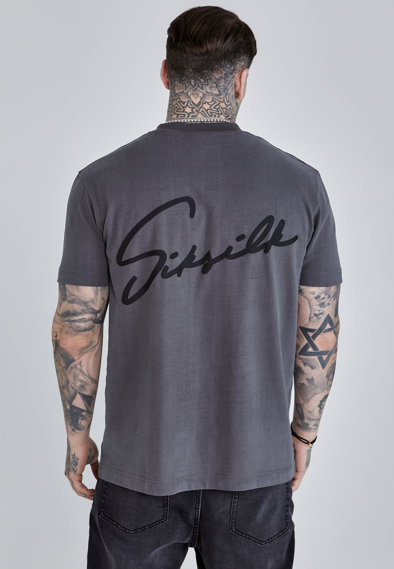 Grey Script T-Shirt (2)