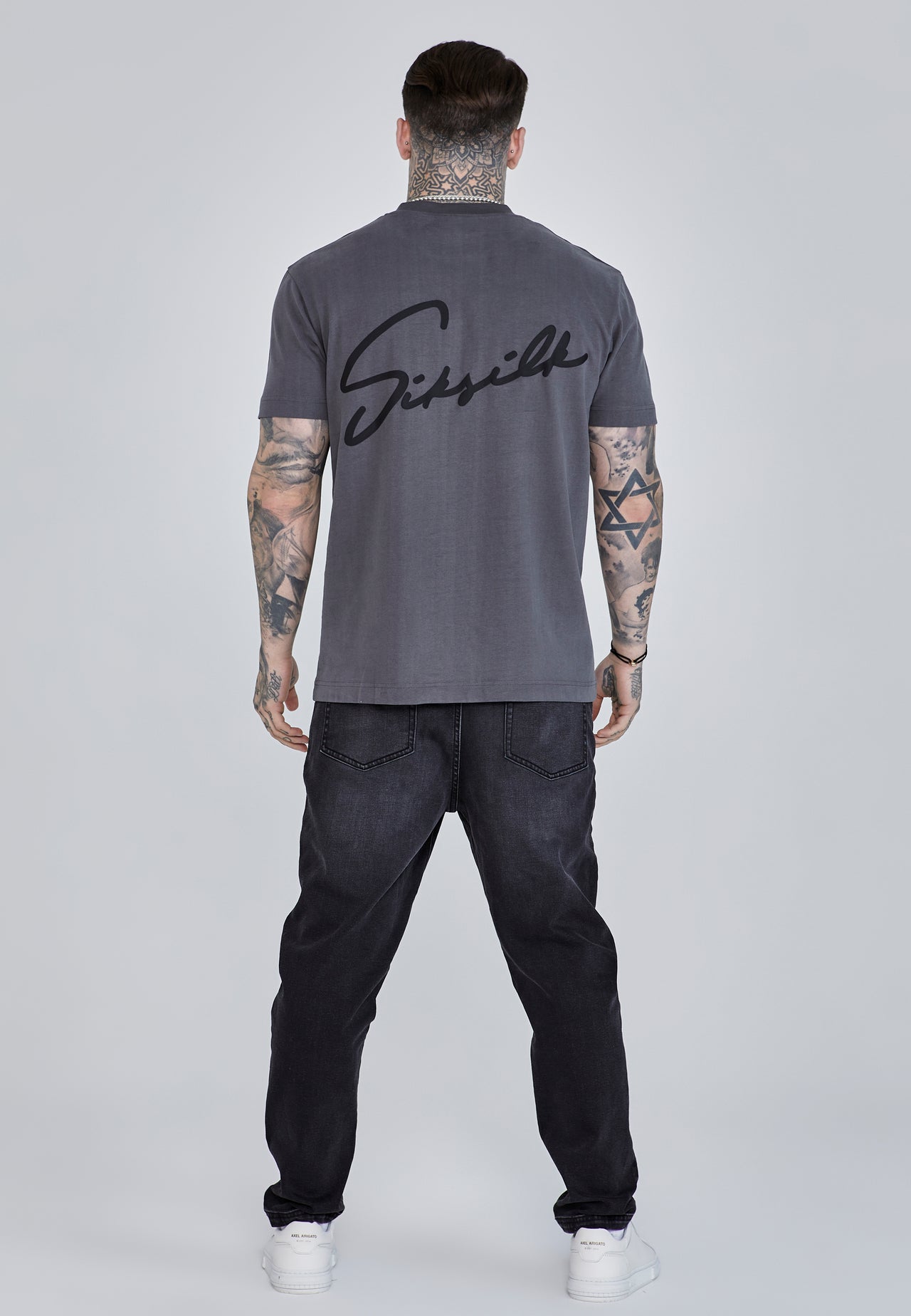 Grey Script T-Shirt (4)