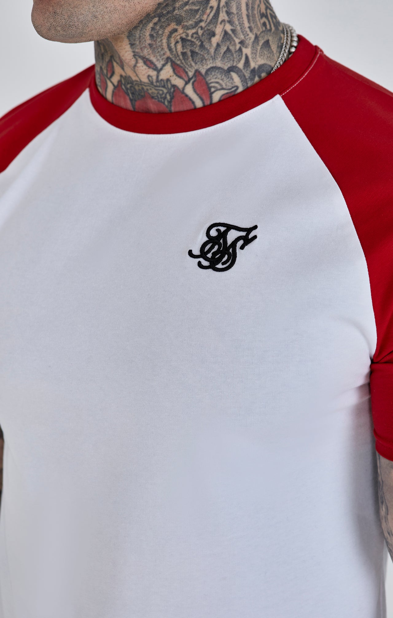 White Red Raglan T-Shirt (2)