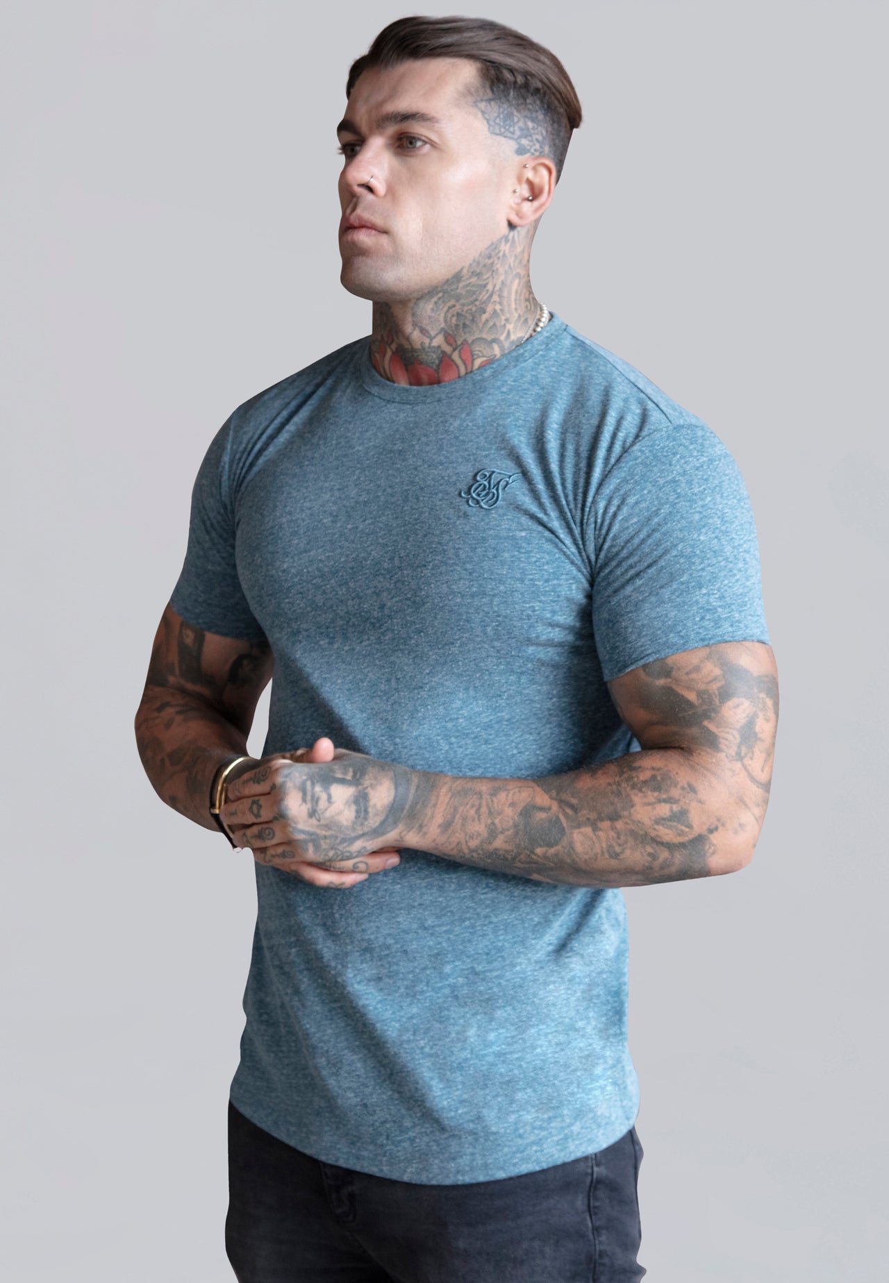 Blue Marl T-Shirt