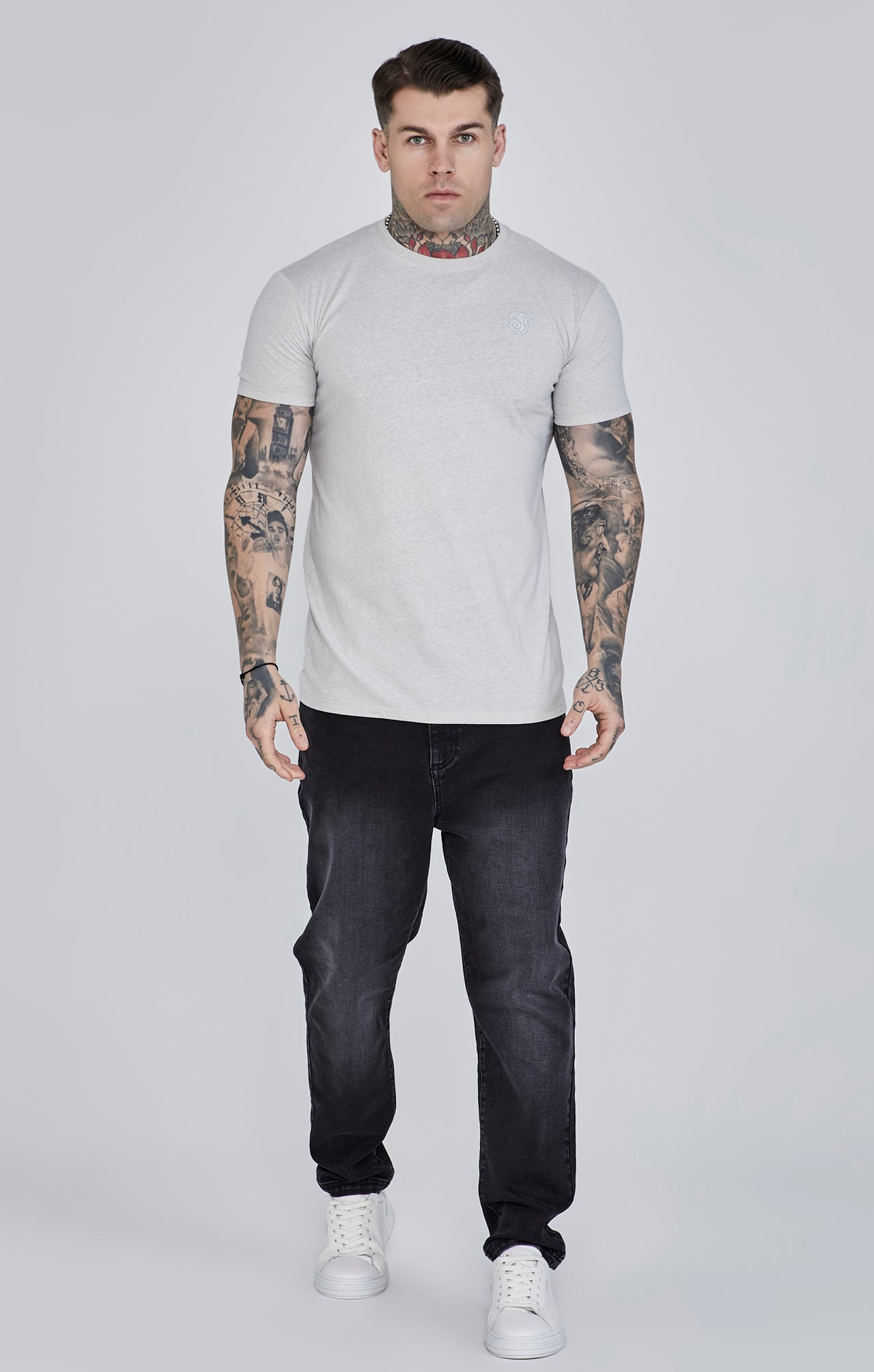 Grey Marl Marl T-Shirt (1)