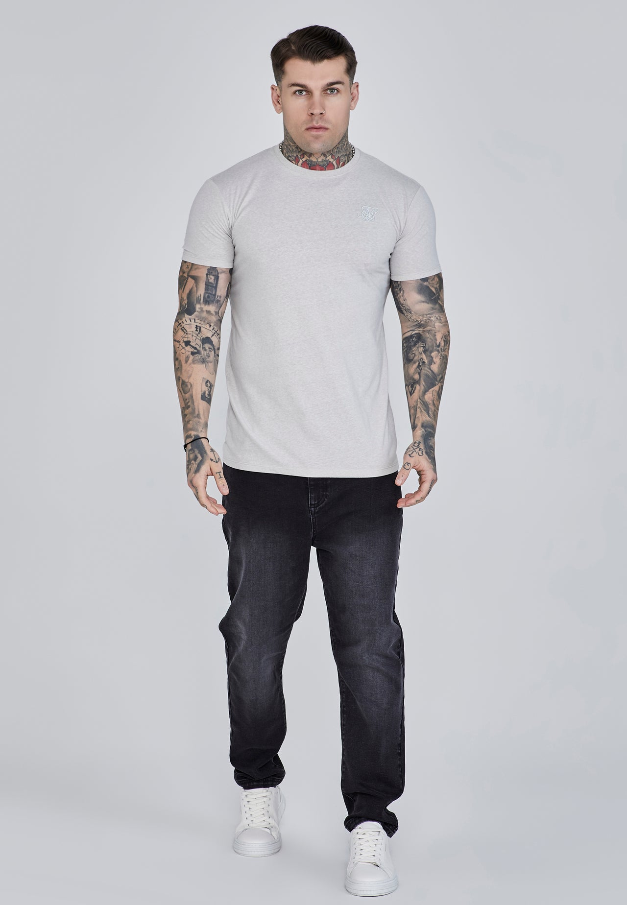 Grey Marl Marl T-Shirt (1)