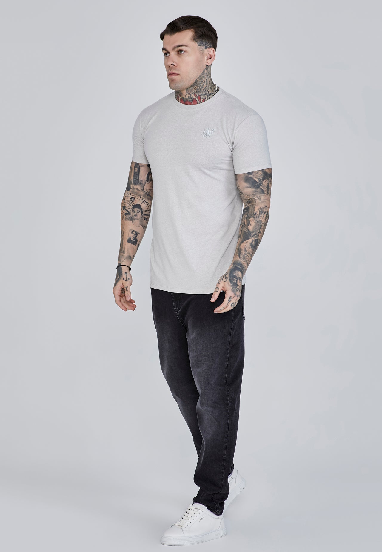 Grey Marl Marl T-Shirt (3)