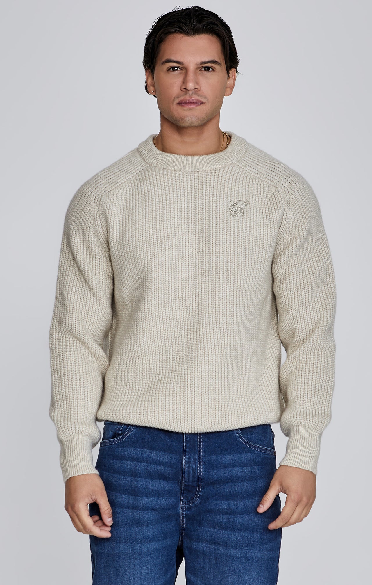 Ecru Knitted Sweater