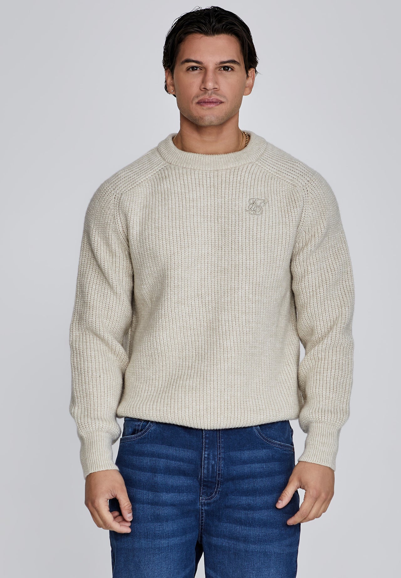 Ecru Knitted Sweater