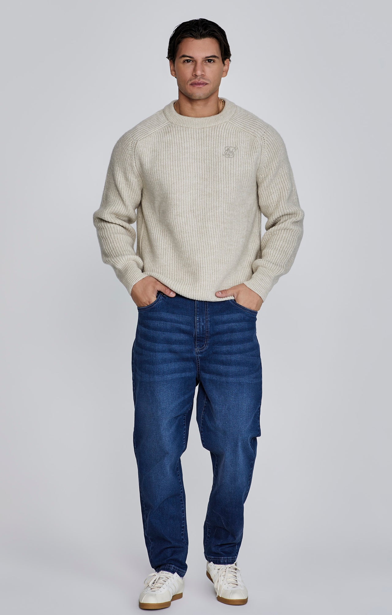 Ecru Knitted Sweater (1)