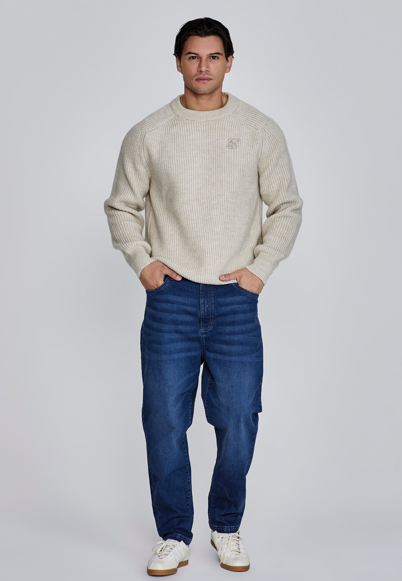 Ecru Knitted Sweater (1)