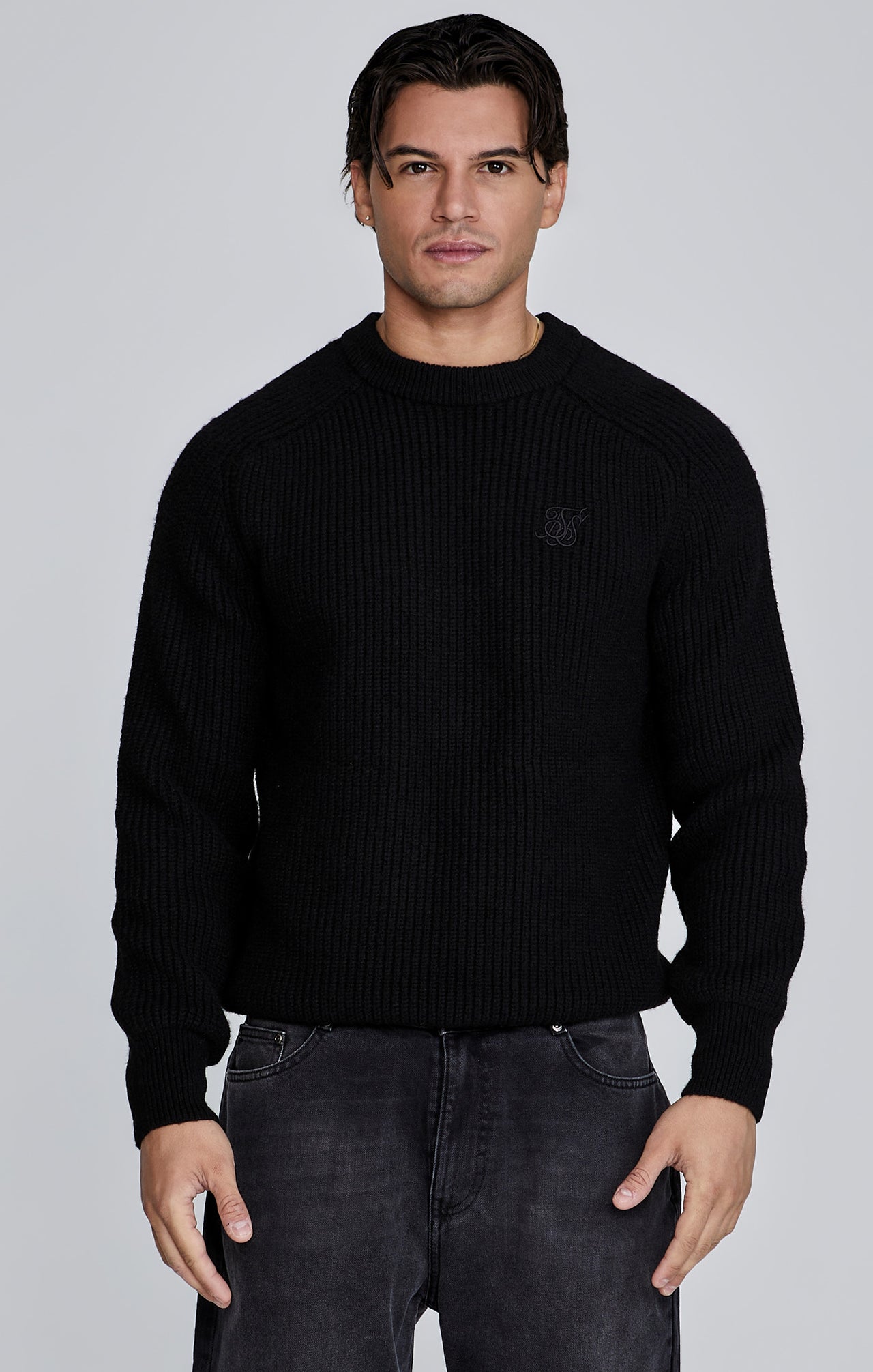 Black Knitted Sweater