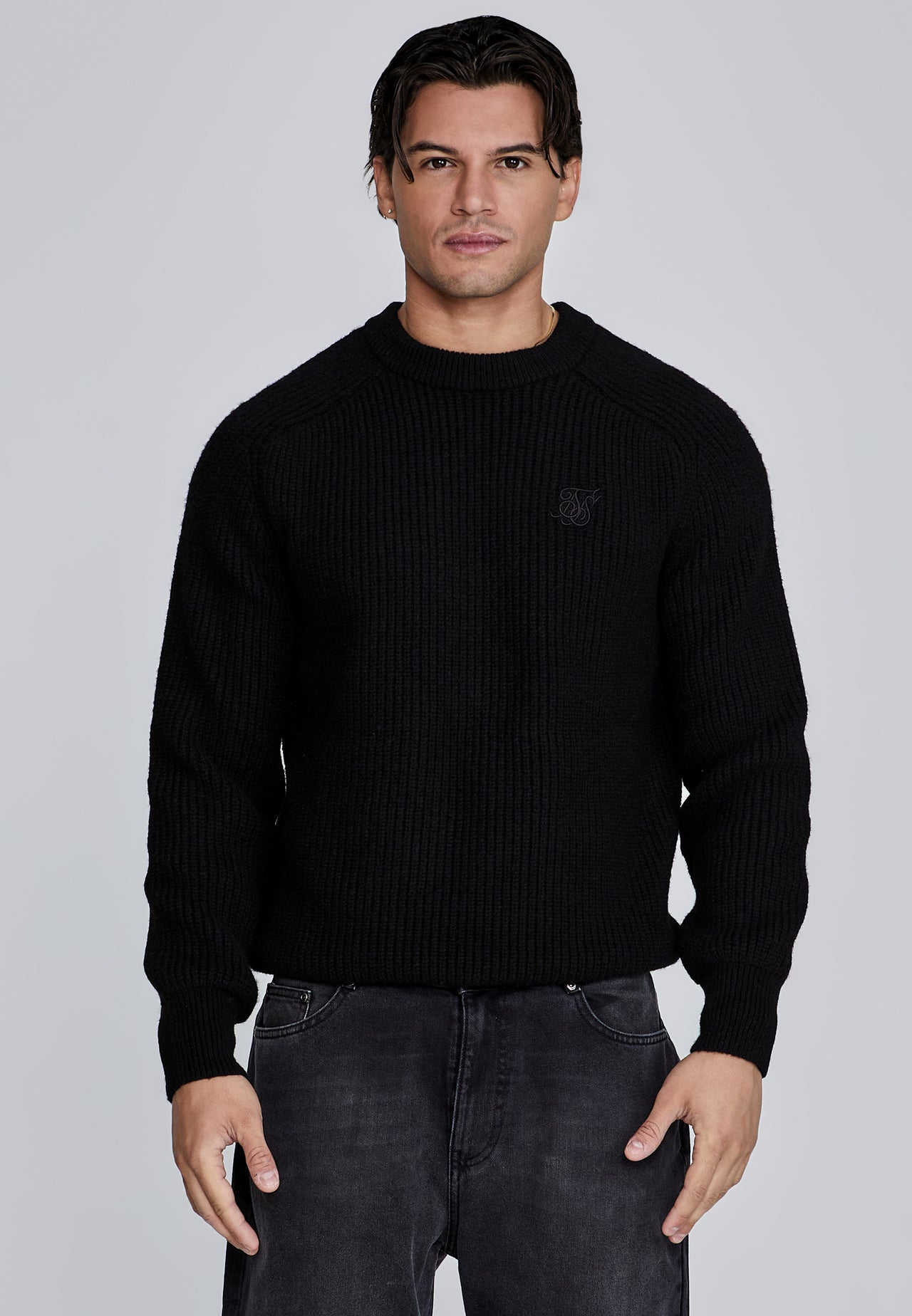 Black Knitted Sweater