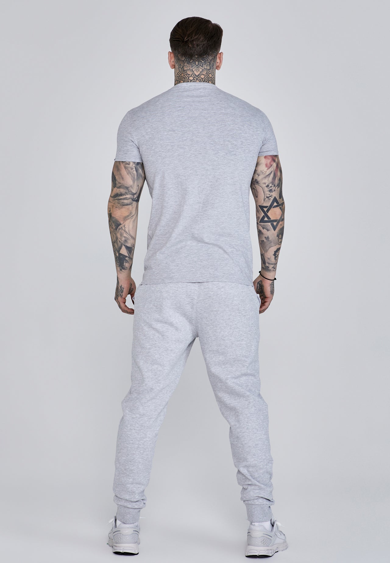 Grey Marl Essentials T-Shirt (4)