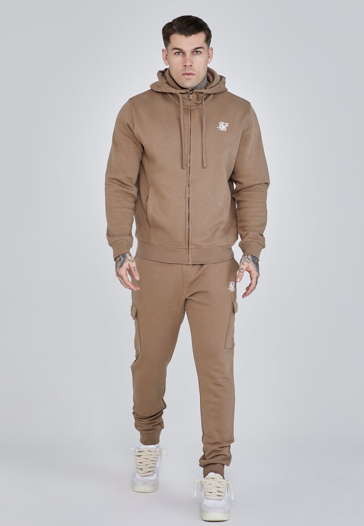 Brown Essentials Cargo Joggers (1)