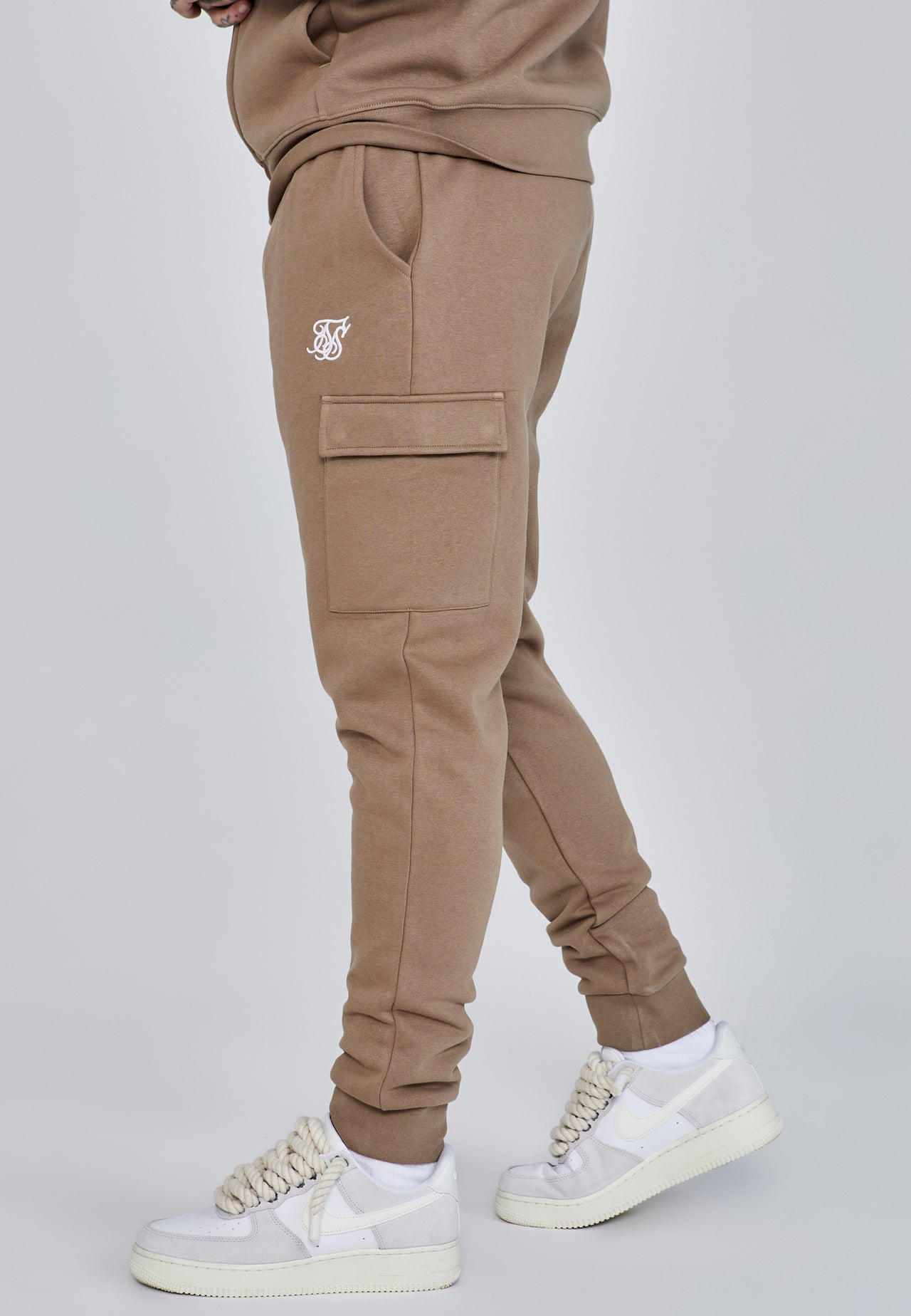 Brown Essentials Cargo Joggers (2)