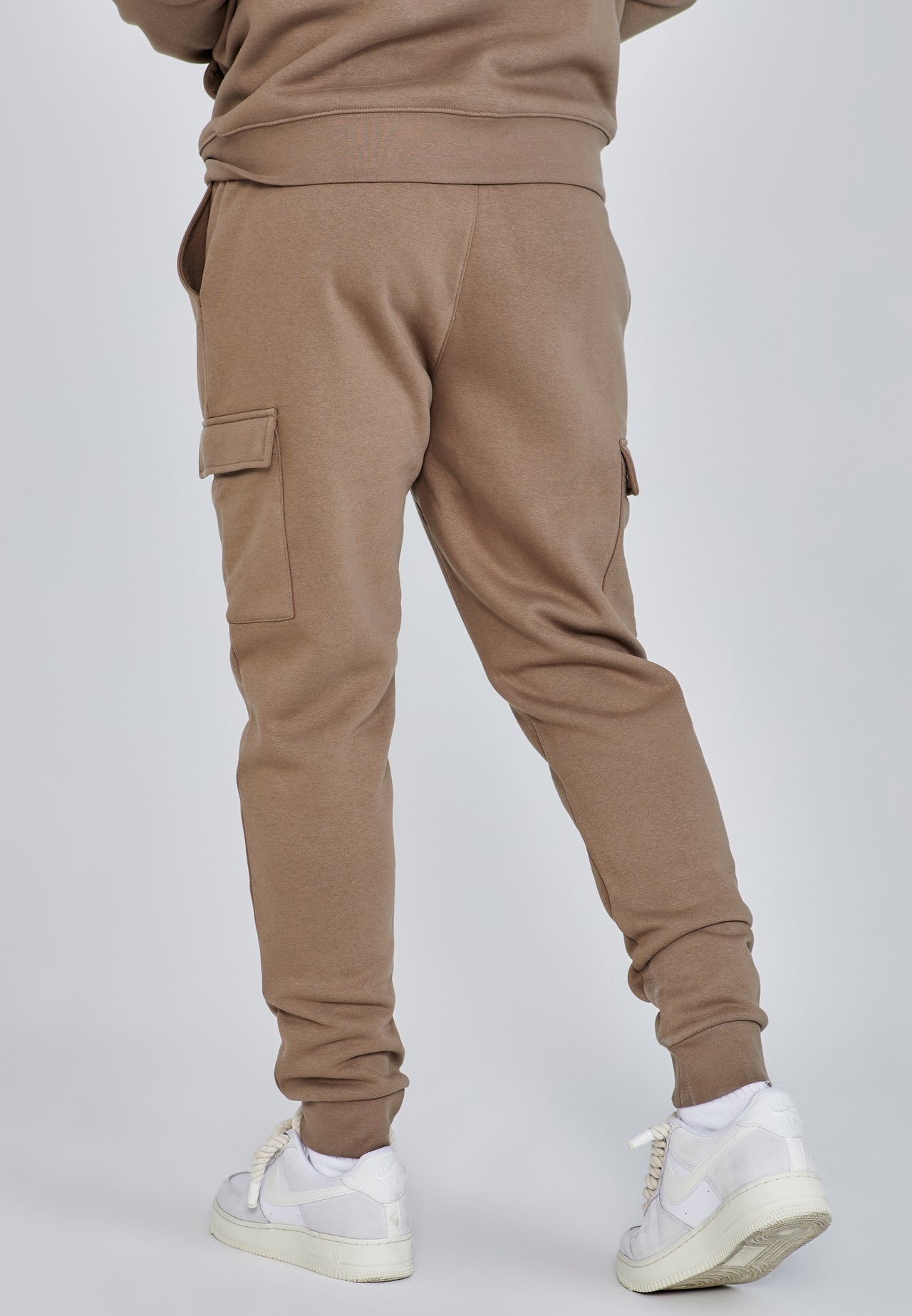 Brown Essentials Cargo Joggers (3)