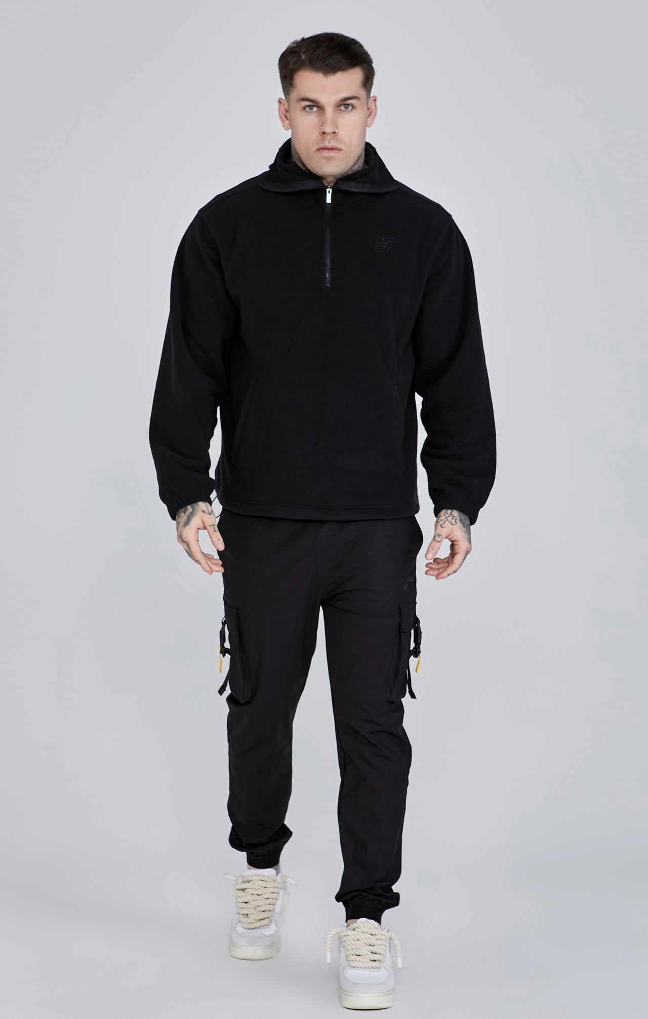 Black Polar Fleece Hoodie (1)