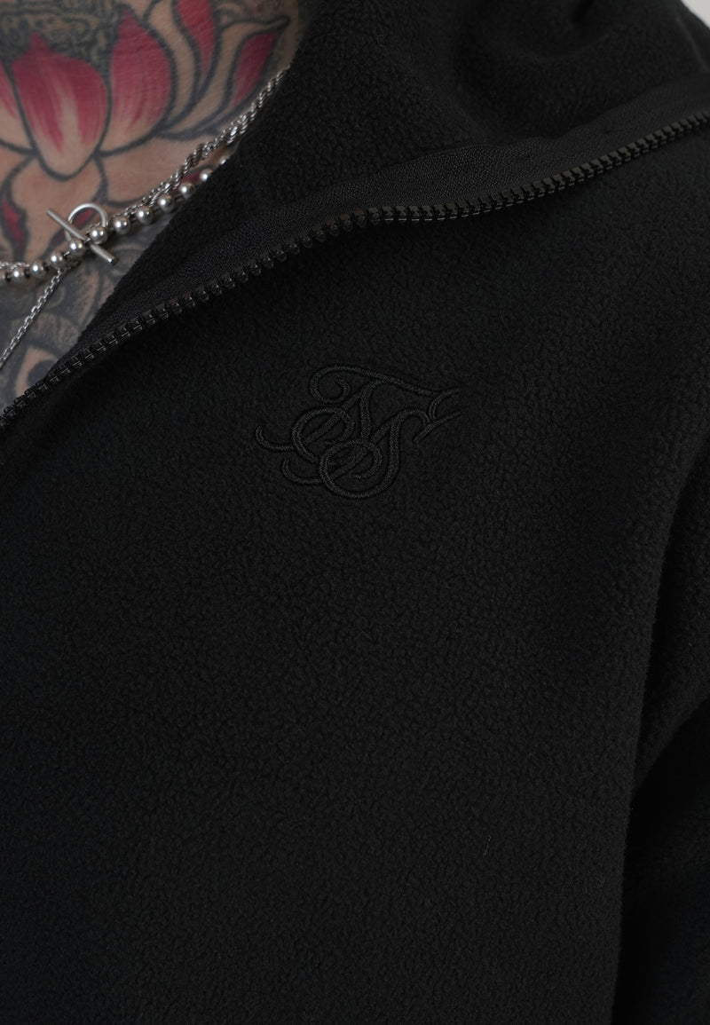 Black Polar Fleece Hoodie (1)