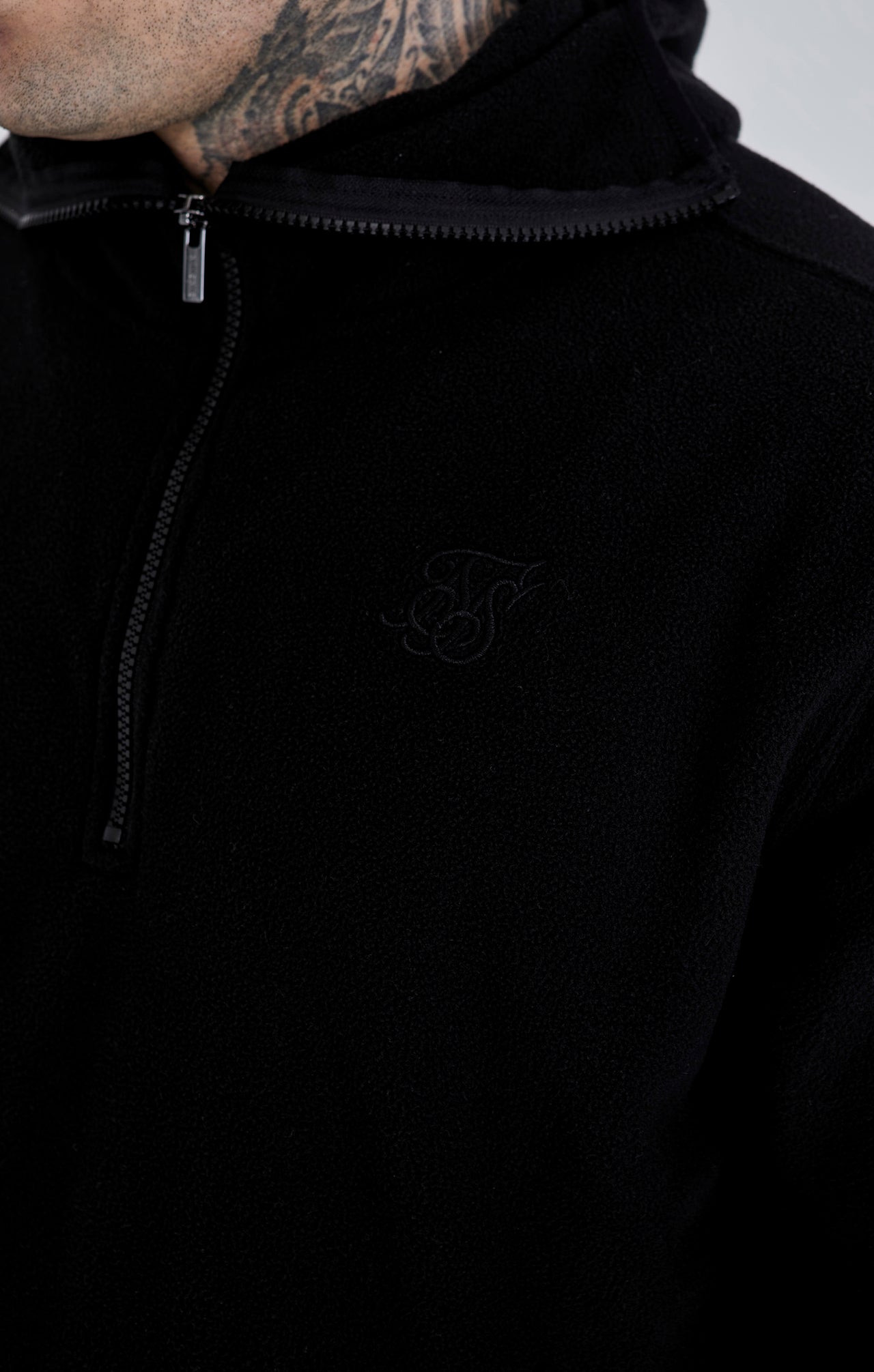 Black Polar Fleece Hoodie (2)