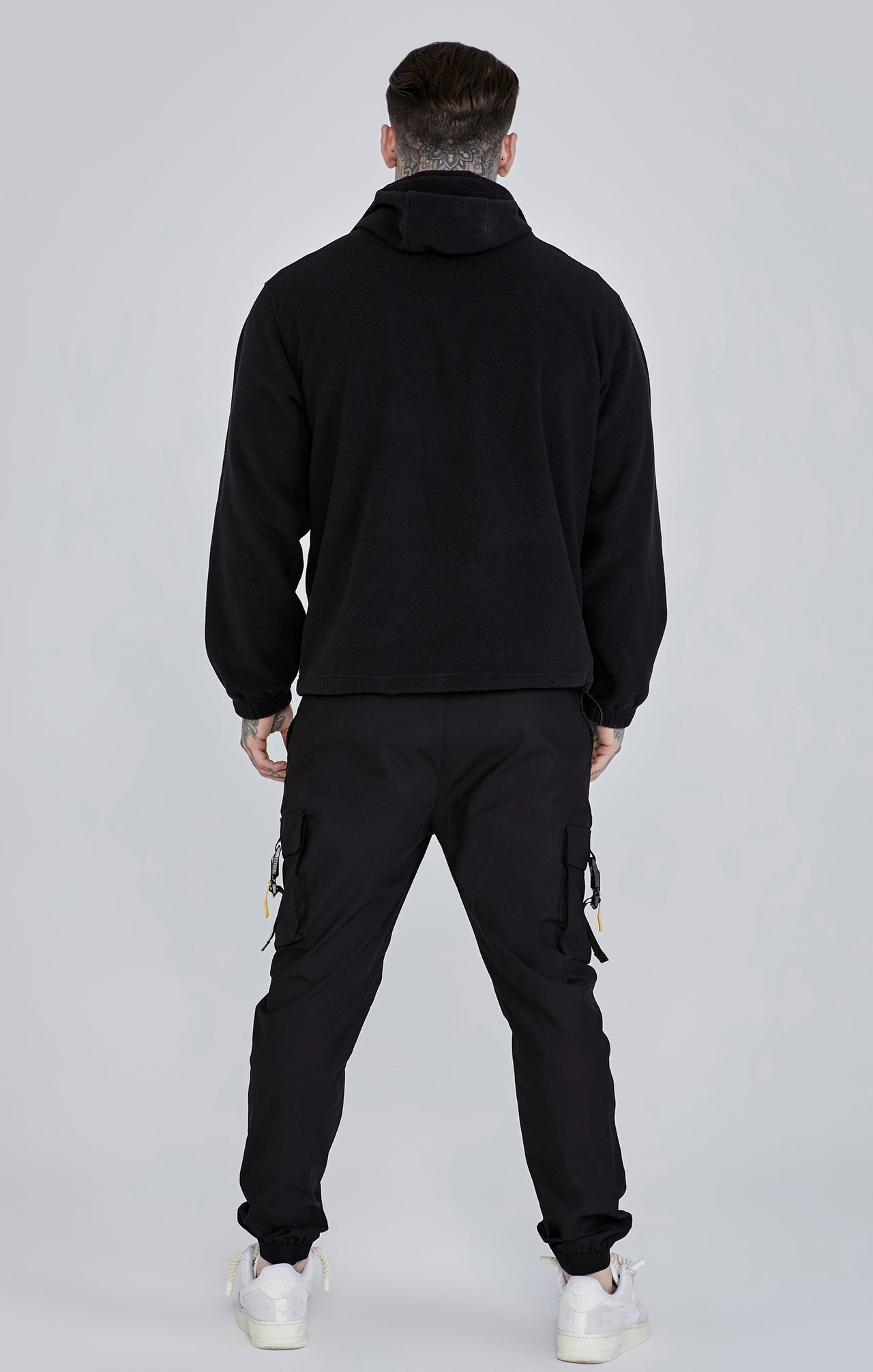 Black Polar Fleece Hoodie (4)