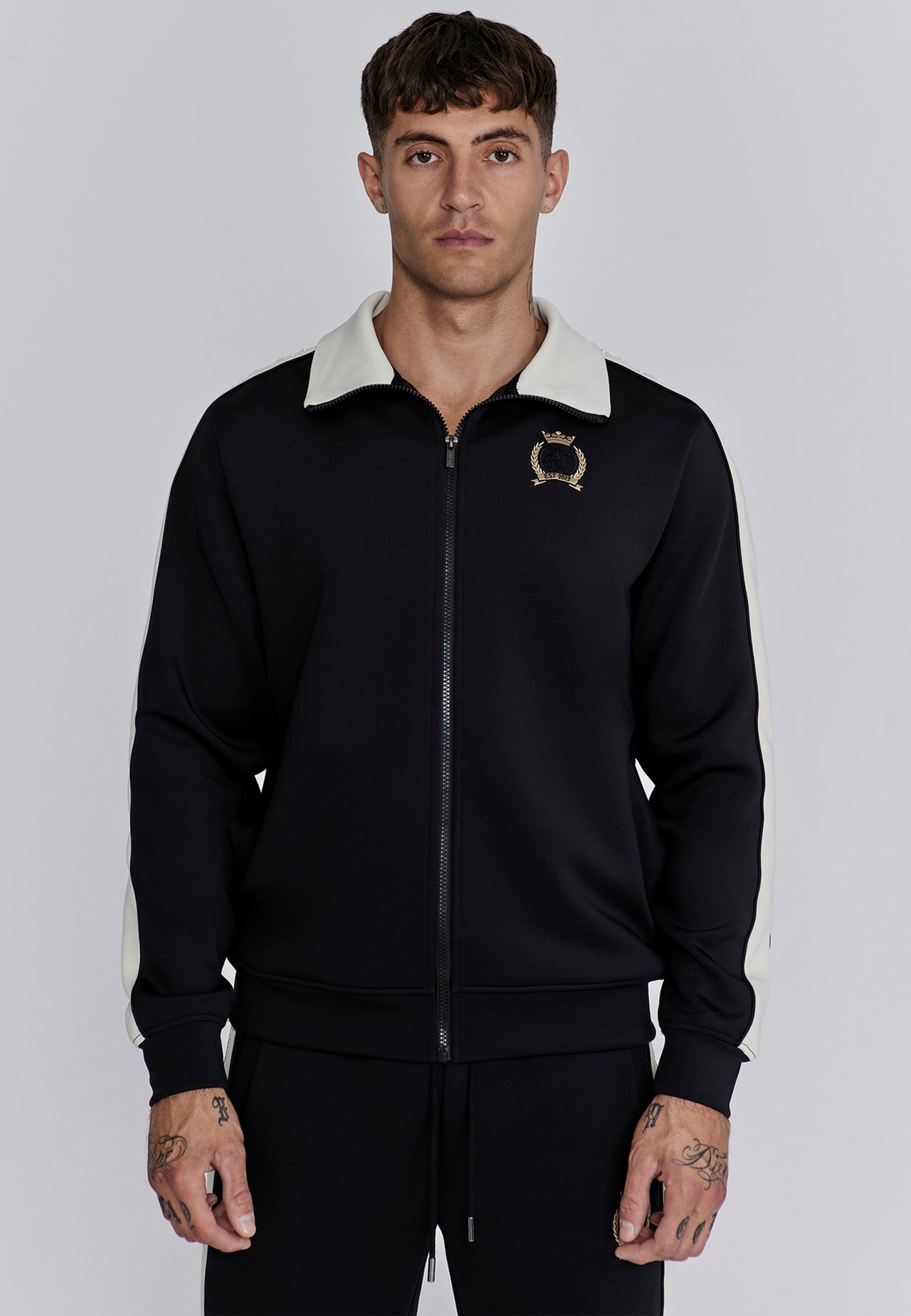 Black Crest Track Top