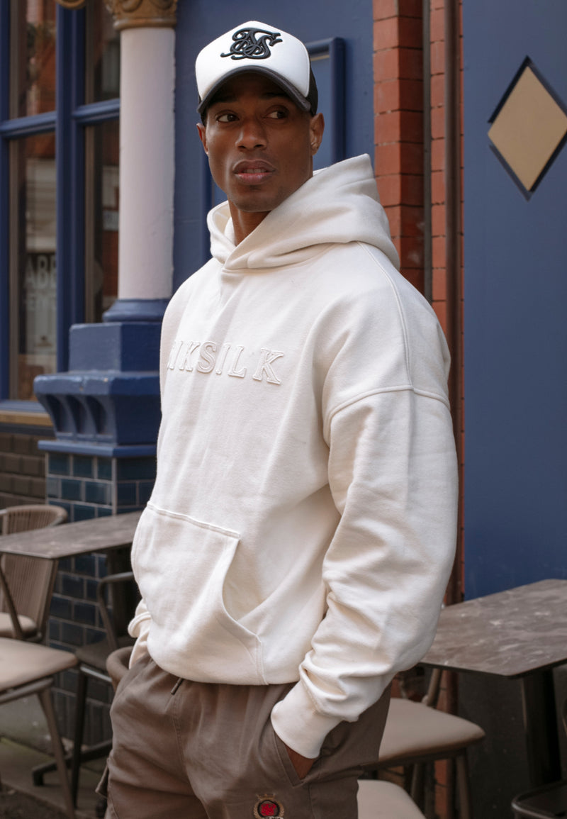 Ecru Applique Hoodie