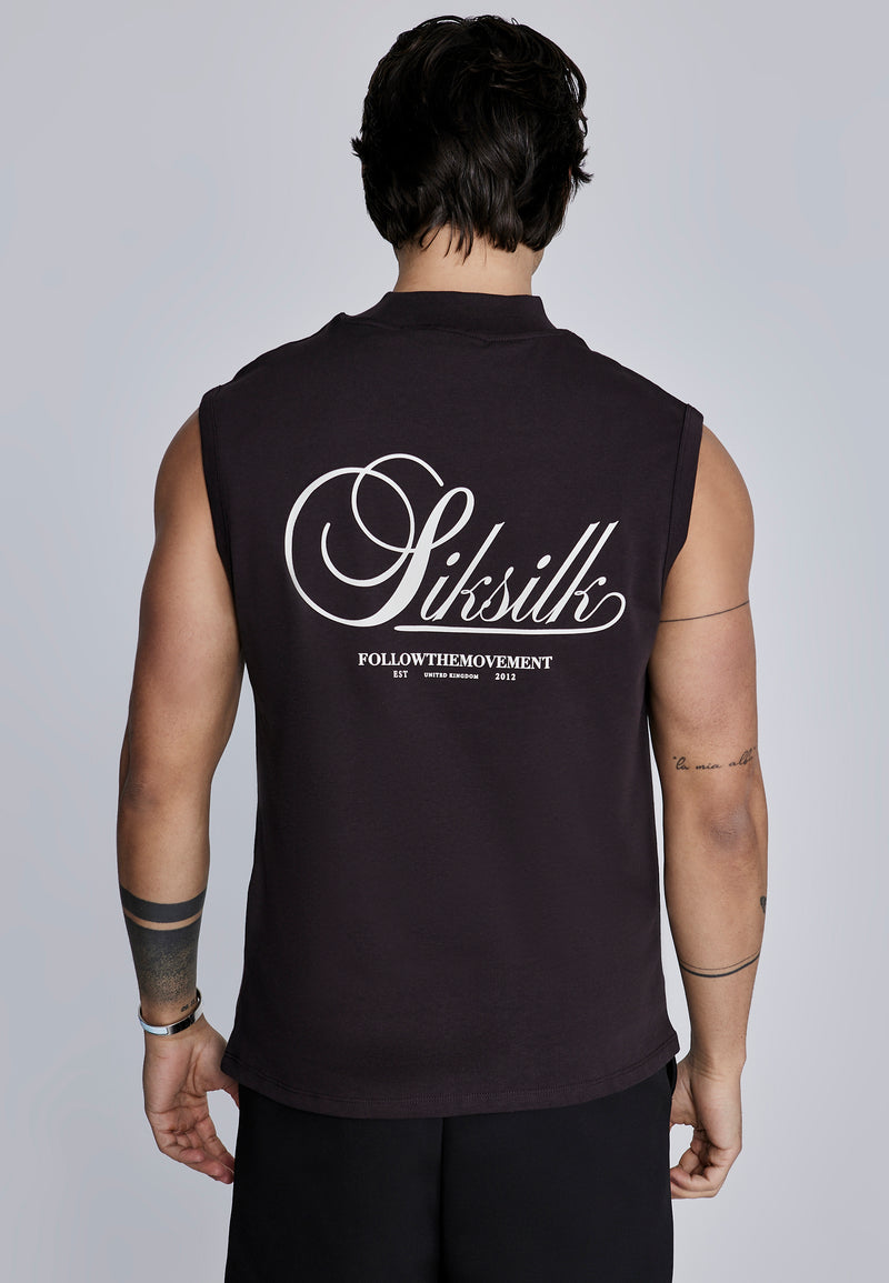 Brown Sleeveless T-Shirt (1)