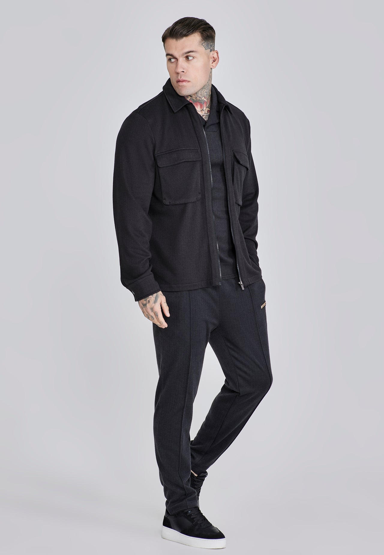 Black Smart Overshirt (3)