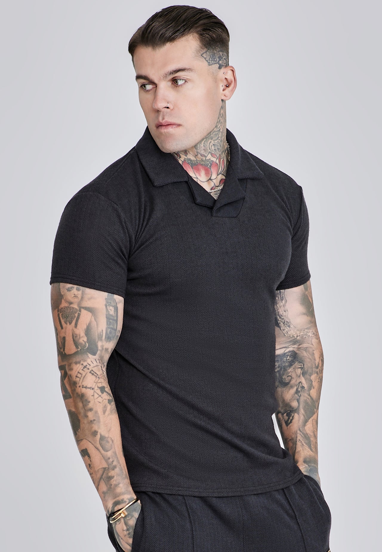 Black Smart Polo T-Shirt