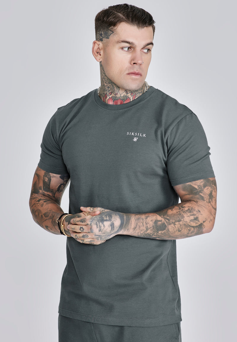 Grey T-Shirt and Shorts Set (1)