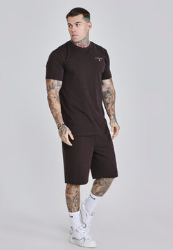 Brown T-Shirt and Shorts Set