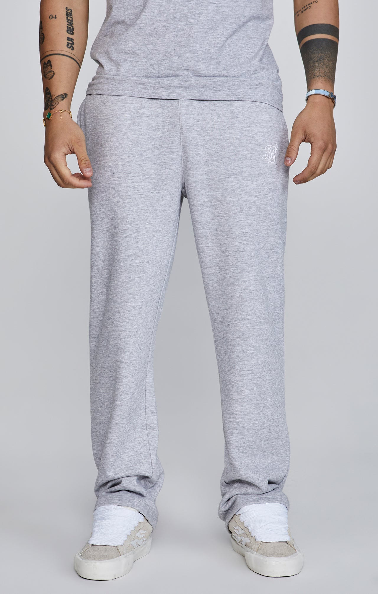 Grey Marl Track Pants