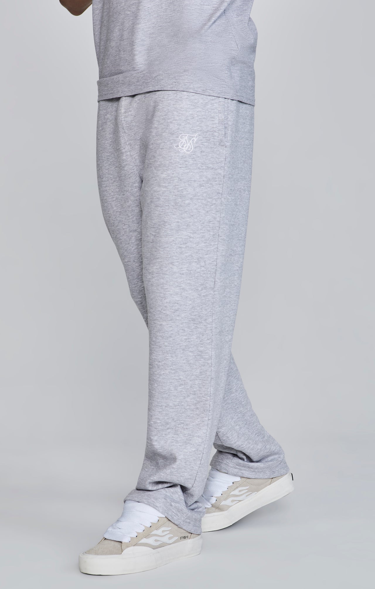 Grey Marl Track Pants (2)