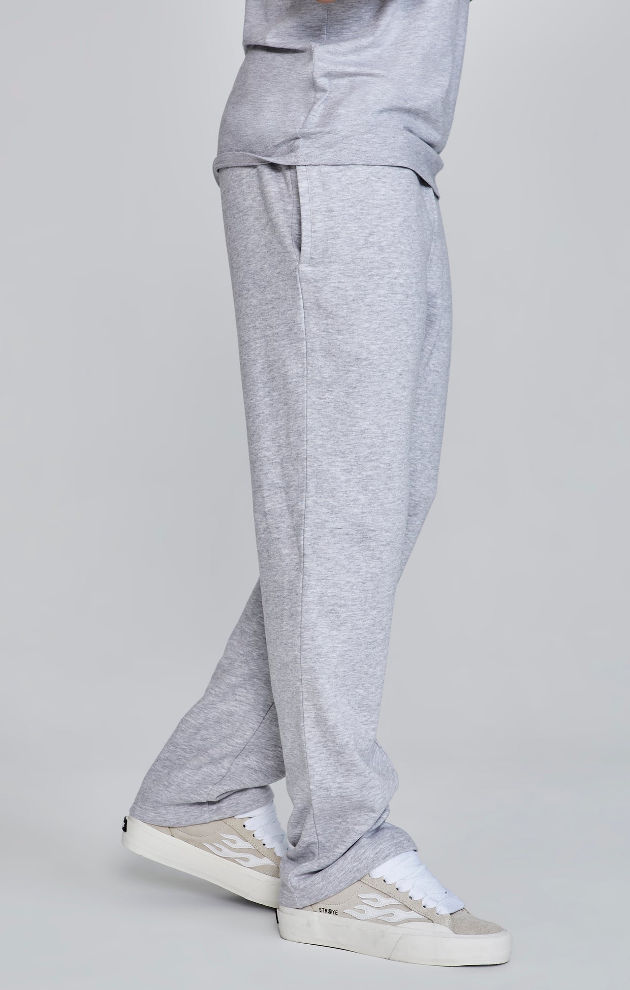 Grey Marl Track Pants (3)