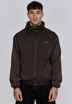 Brown AOP Windbreaker