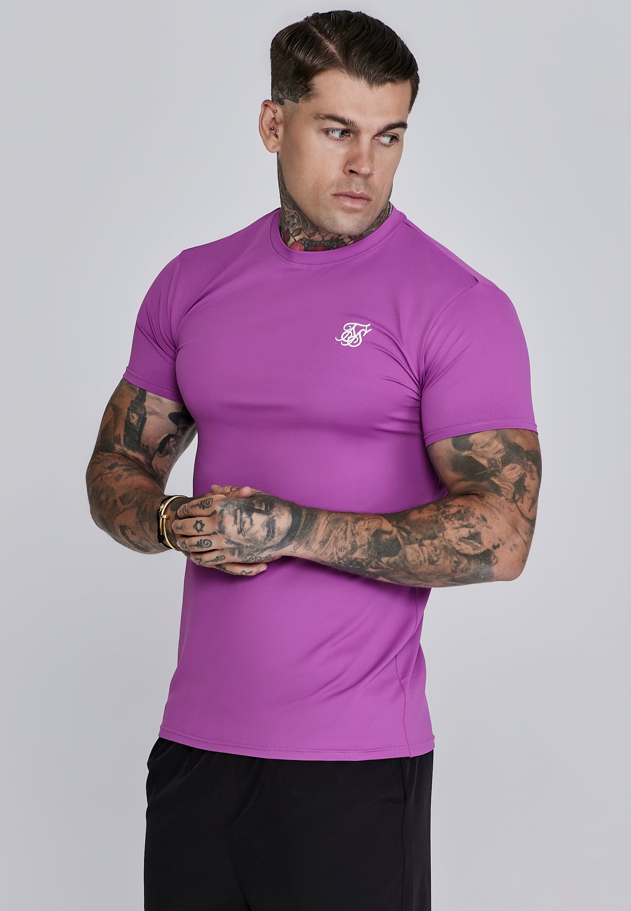 Pink Muscle Fit T-Shirt