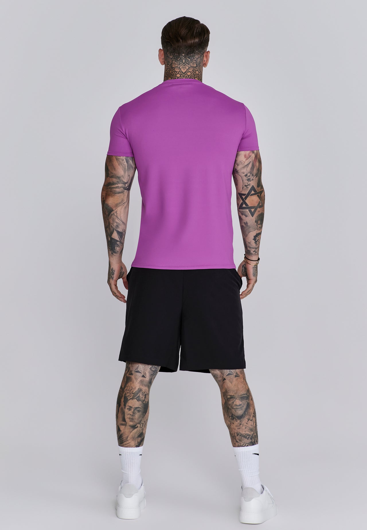 Pink Muscle Fit T-Shirt (4)