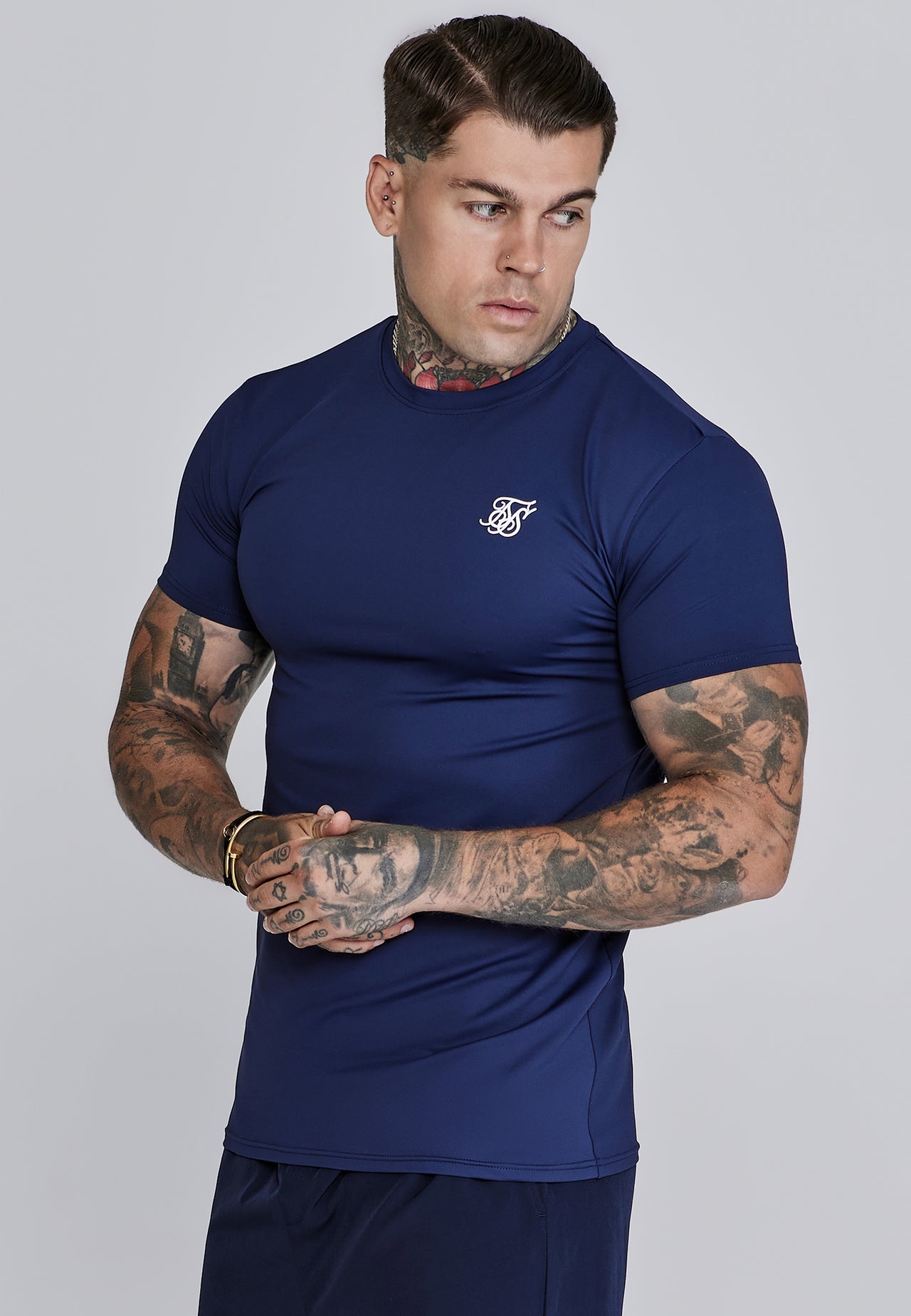 Navy Muscle Fit T-Shirt