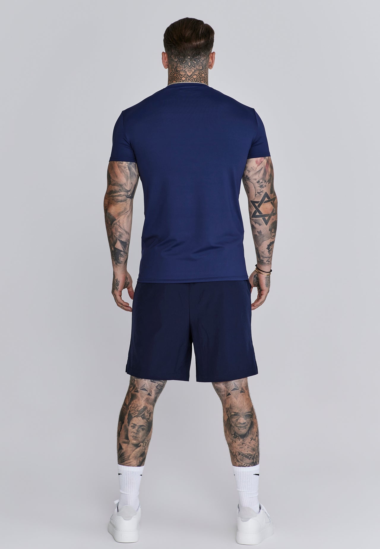 Navy Muscle Fit T-Shirt (4)