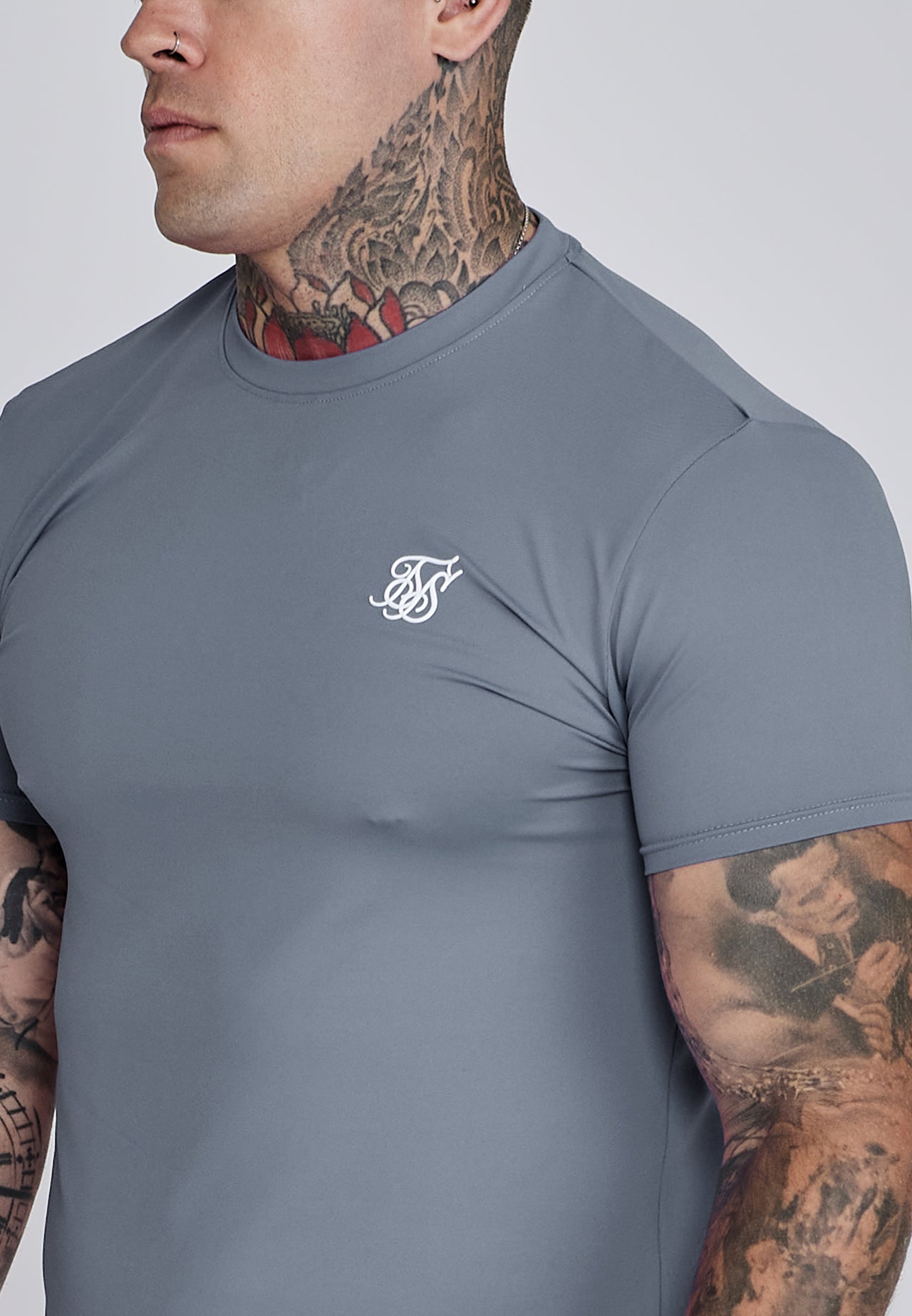 Grey Muscle Fit T-Shirt (1)