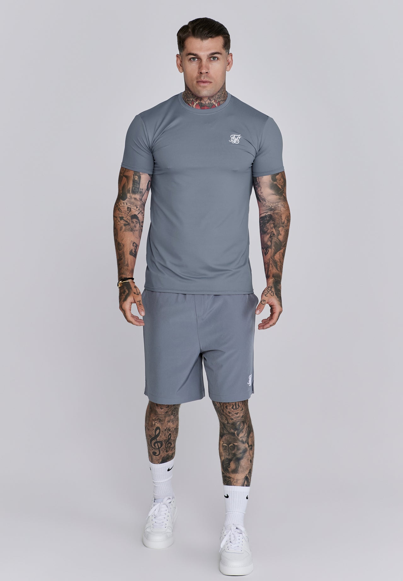 Grey Muscle Fit T-Shirt (2)