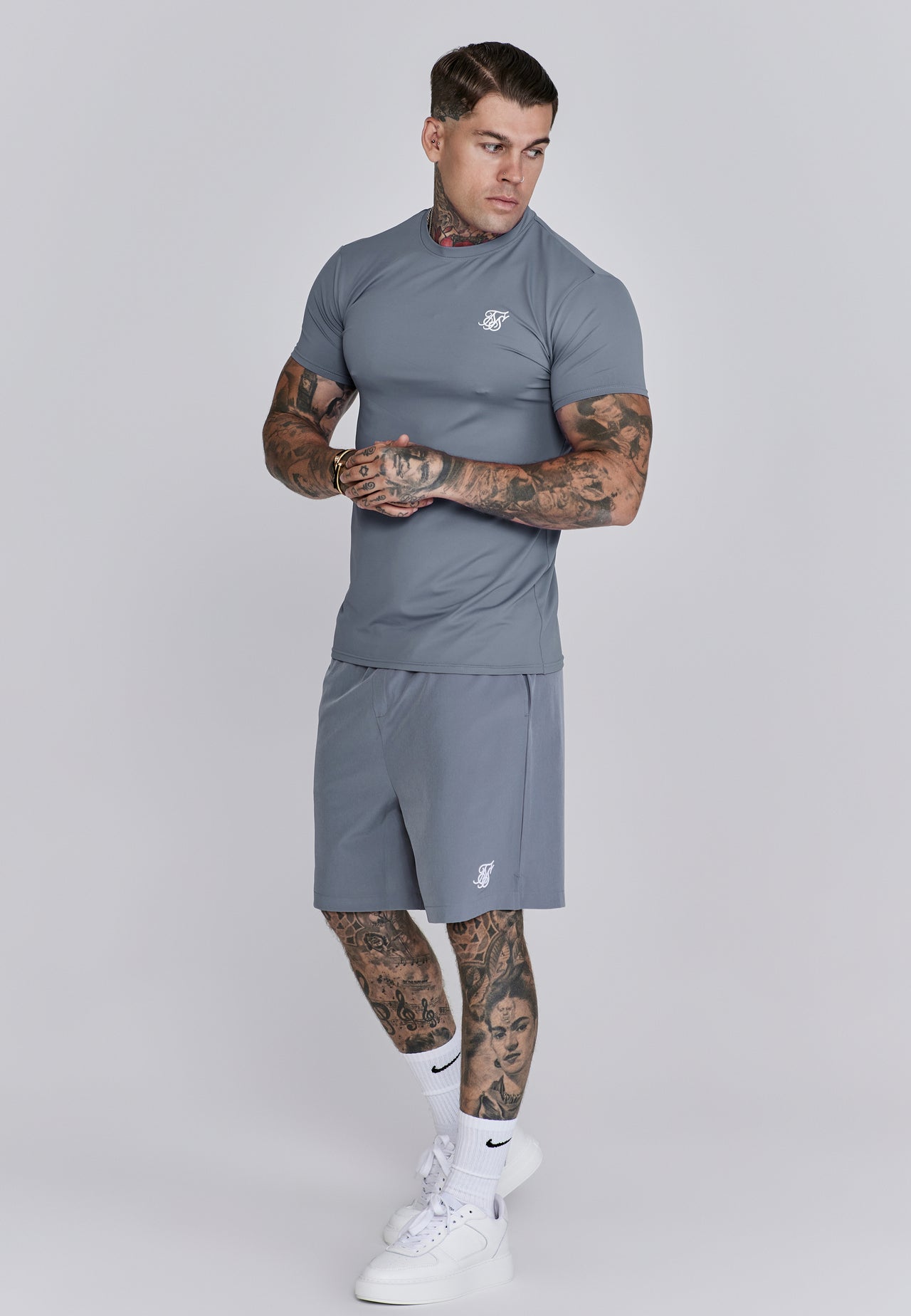 Grey Muscle Fit T-Shirt (3)