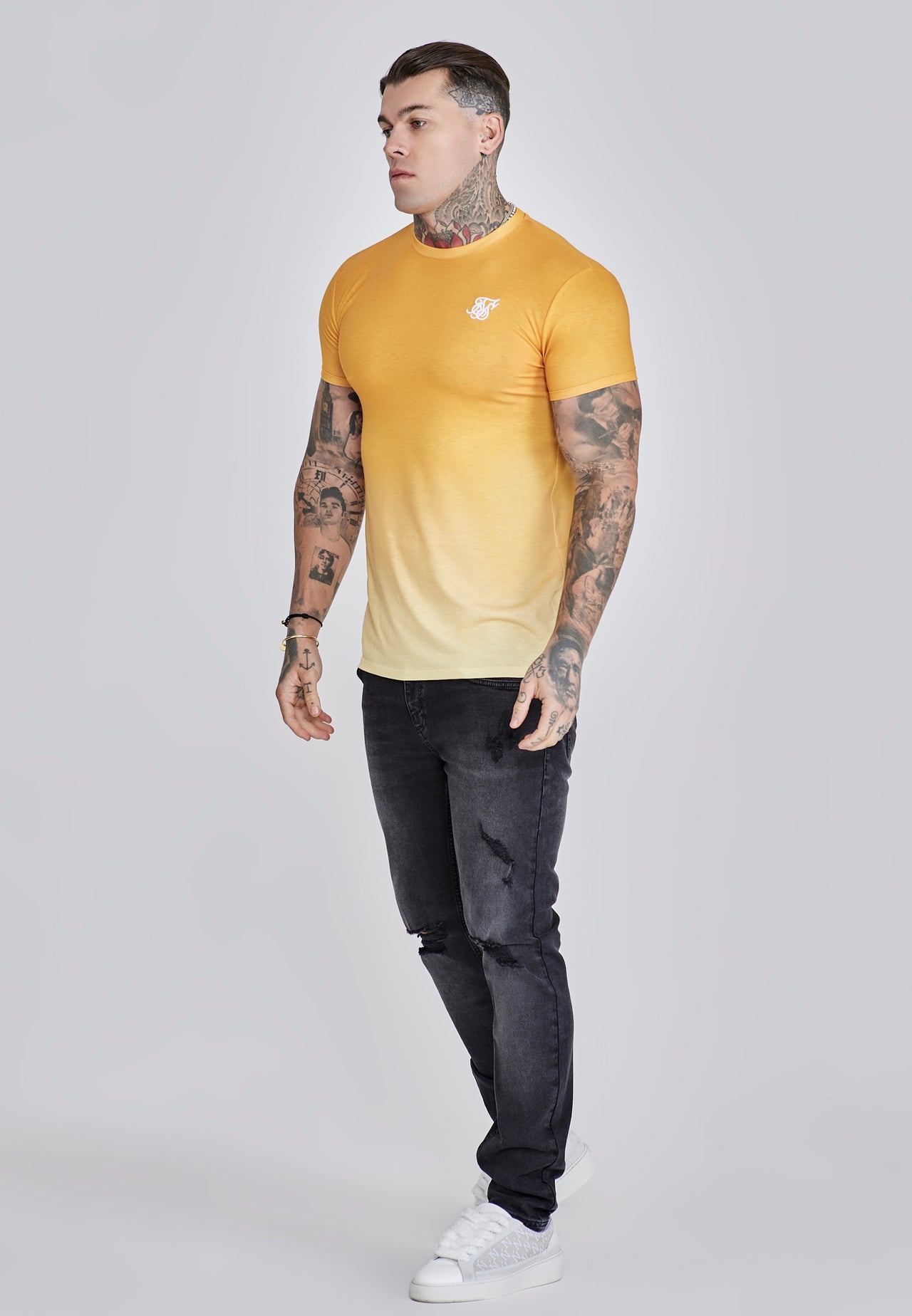 Orange Yellow Fade T-Shirt (3)